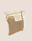 CHRISTIAN D1OR 2005 STREET CHIC BEIGE & BROWN CROSSBODY BAG