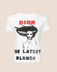 CHRISTIAN D1OR 2003 "THE LATEST BLONDE" PRINTED T-SHIRT
