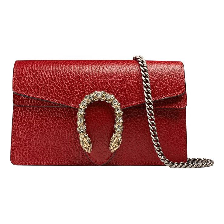 (WMNS) GCCI Dionysus Series Leather Bag Single-Shoulder Bag MIni-Size Red 476432-CAOGX-8990