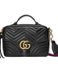(WMNS) GCCI GG Marmont Leather Shoulder Bag Black 498100-DTDPT-8975