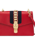 (WMNS) GCCI Sylvie SeriesGold Chain Single Shoulder Bag Small Red 524405-CVLEG-8604