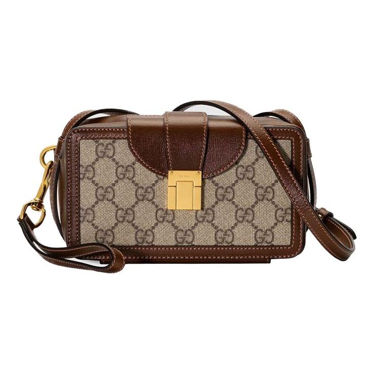 (WMNS) GCCI Mini-Sized Single-Shoulder Bag White/Brown 614368-92TCG-8563