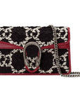 (WMNS) GCCI Dionysus Tiger Head Logo Chain Shoulder Messenger Bag Mini Black / Red 476432-HS8AN-1164
