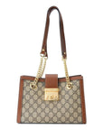 (WMNS) GCCI Padlock GG Bag Small-Size Brown 498156-KHNKG-8534