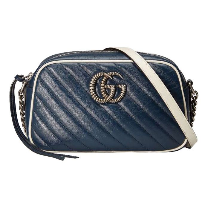 (WMNS) GCCI Marmont Small-Sized BackBag Blue 447632-0OLFN-4186