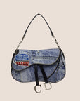 CHRISTIAN D1OR 2001 SPEEDWAY DENIM SADDLE BAG
