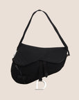 CHRISTIAN D1OR BLACK MESH SADDLE BAG