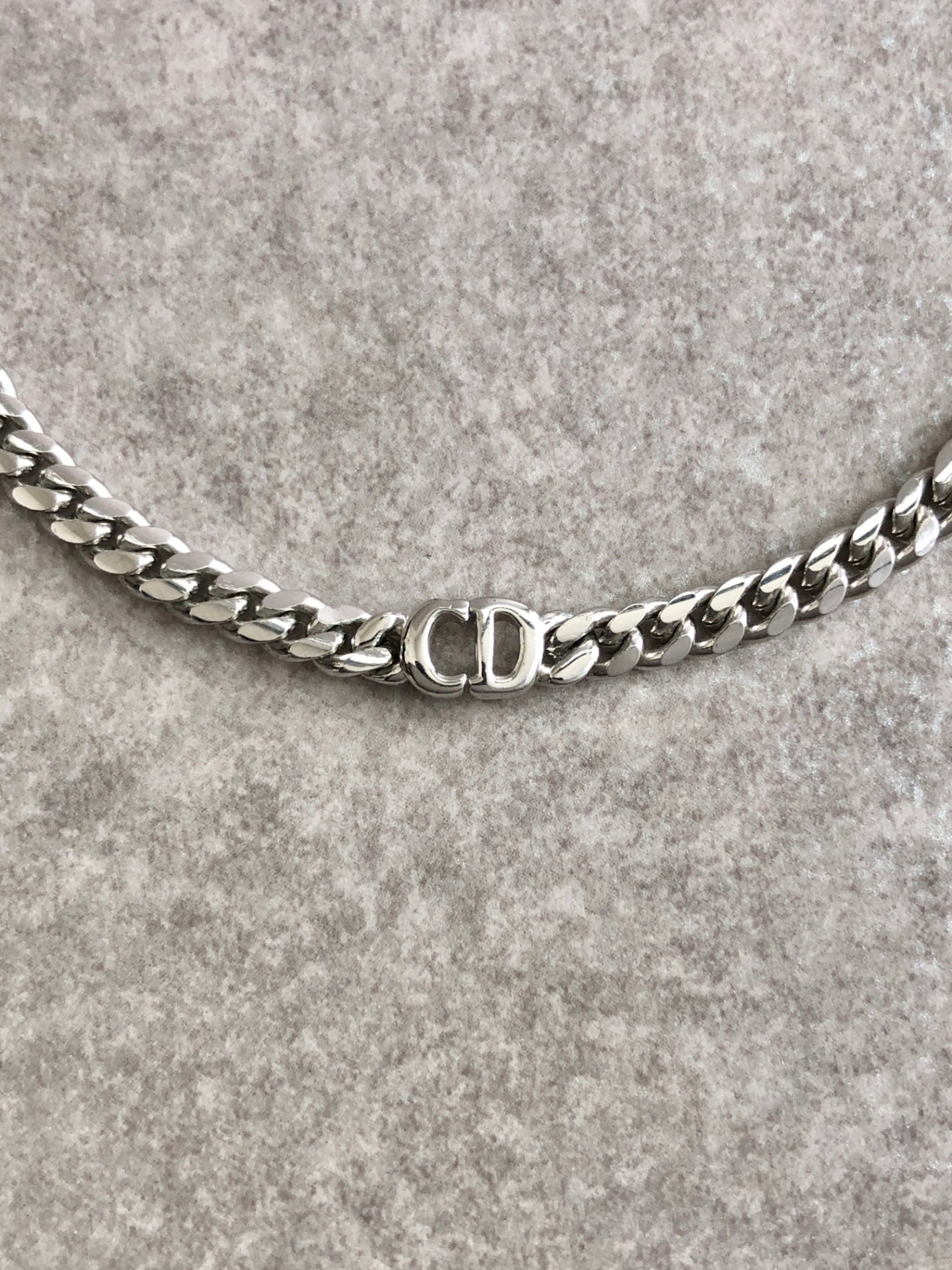 Christian D1OR CD Logo Bracelet Silver Vintage isyvk5
