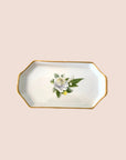 CHRISTIAN D1OR 90s FLOWER PORCELAIN JEWELRY TRAY