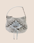CHRISTIAN D1OR 2004 GREY SATIN MINI CORSET BAG