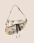 CHRISTIAN D1OR 2005 PARIS 50s PRINTED SADDLE BAG