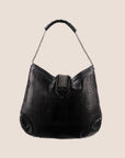CHRISTIAN D1OR 2007 BLACK LEATHER JEANNE HOBO BAG
