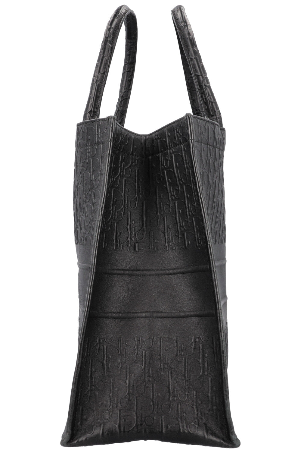 CHRISTIAN D1OR Book Tote Large Leather Black