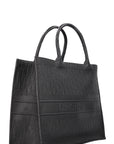 CHRISTIAN D1OR Book Tote Large Leather Black