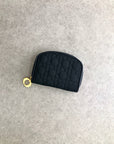 Christian D1OR Cannage Key Case Black Vintage u2kyvi