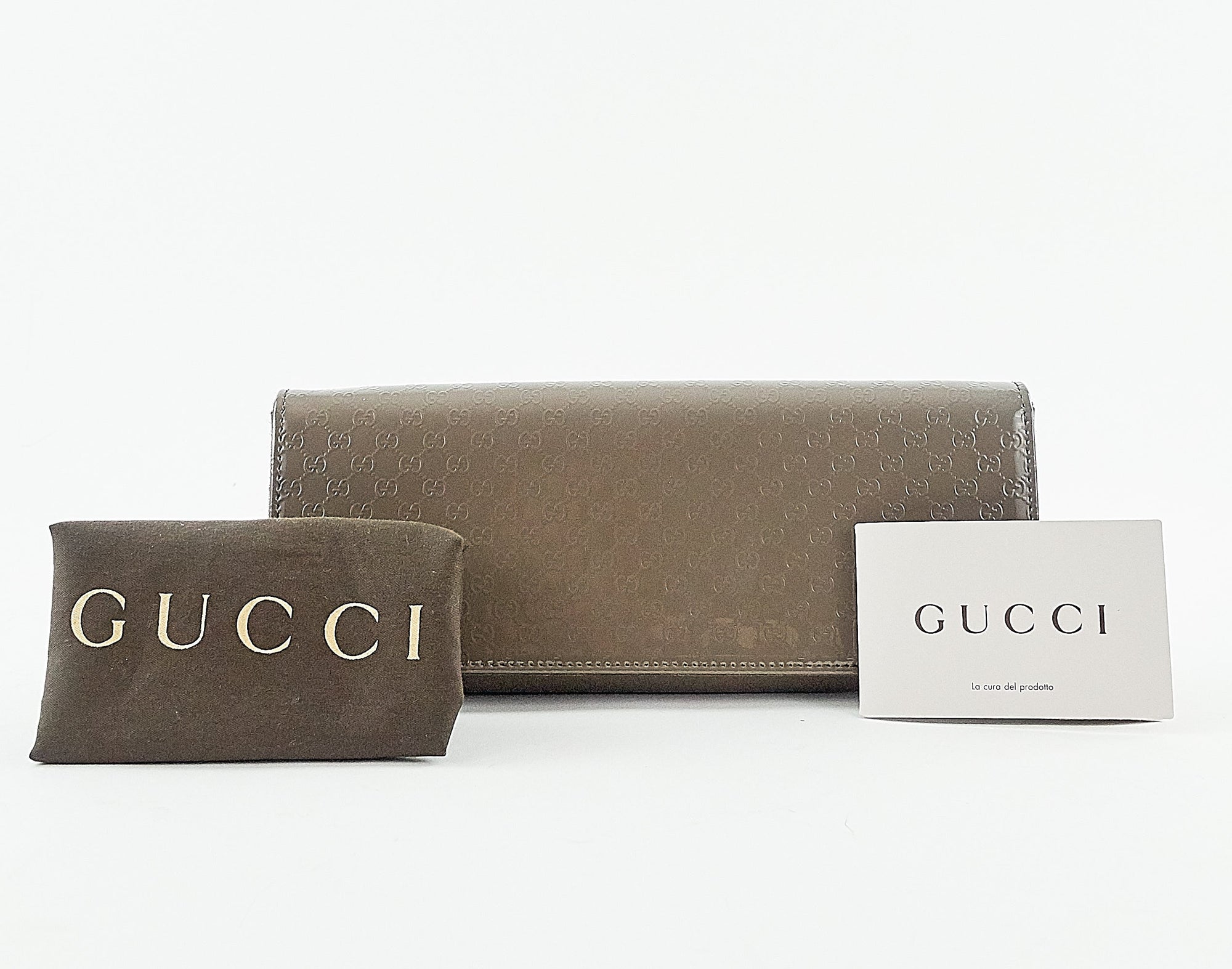 Broadway MicroGCCIssima Leather Clutch Bag