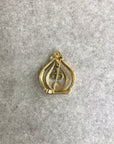 Christian D1OR Brooch Gold Vintage cejdz6