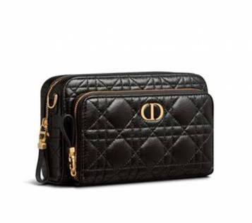 Christian D1OR Caro Double Pouch Crossbody Bag