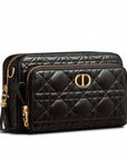 Christian D1OR Caro Double Pouch Crossbody Bag