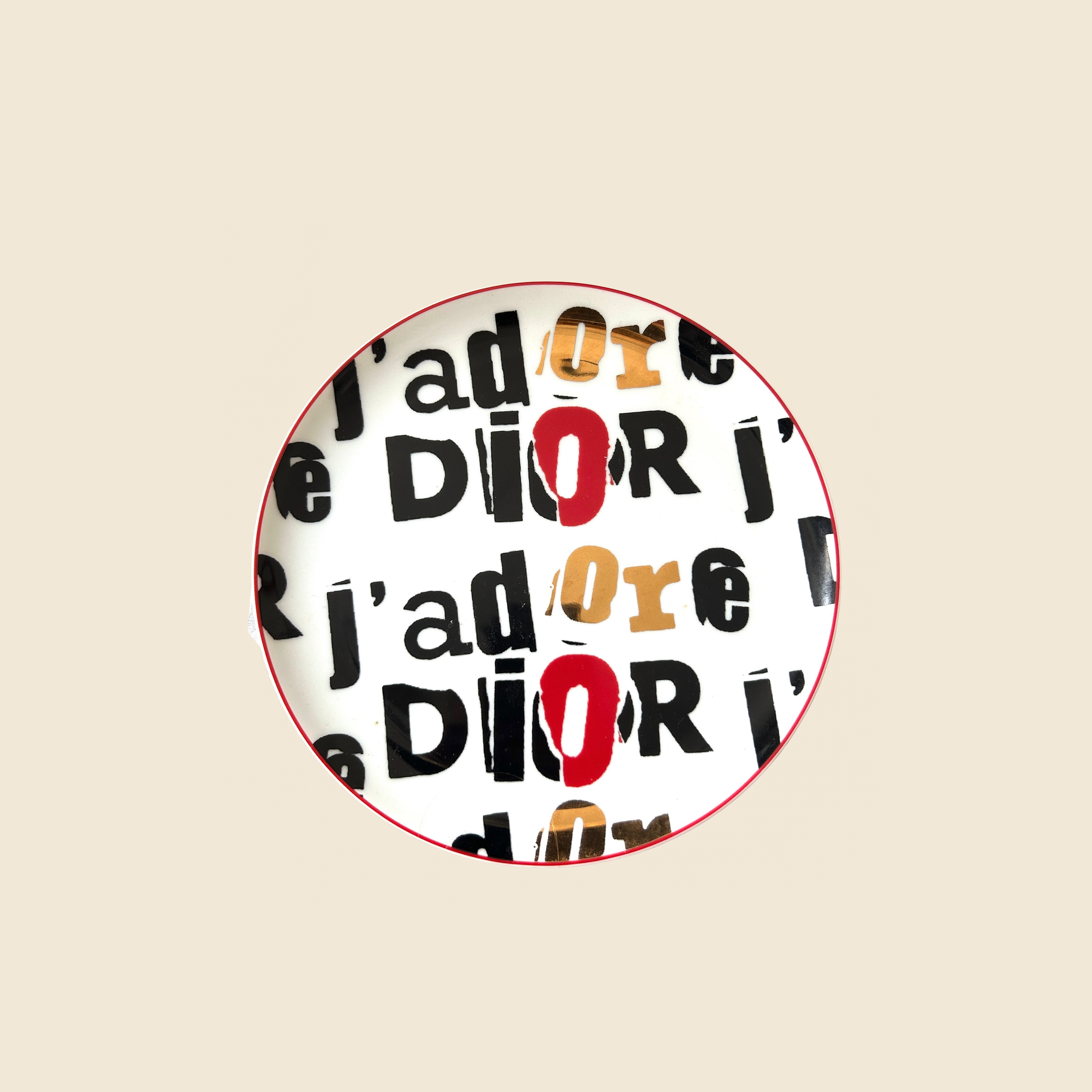 CHRISTIAN D1OR "J'ADORE D1OR" PLATE SET