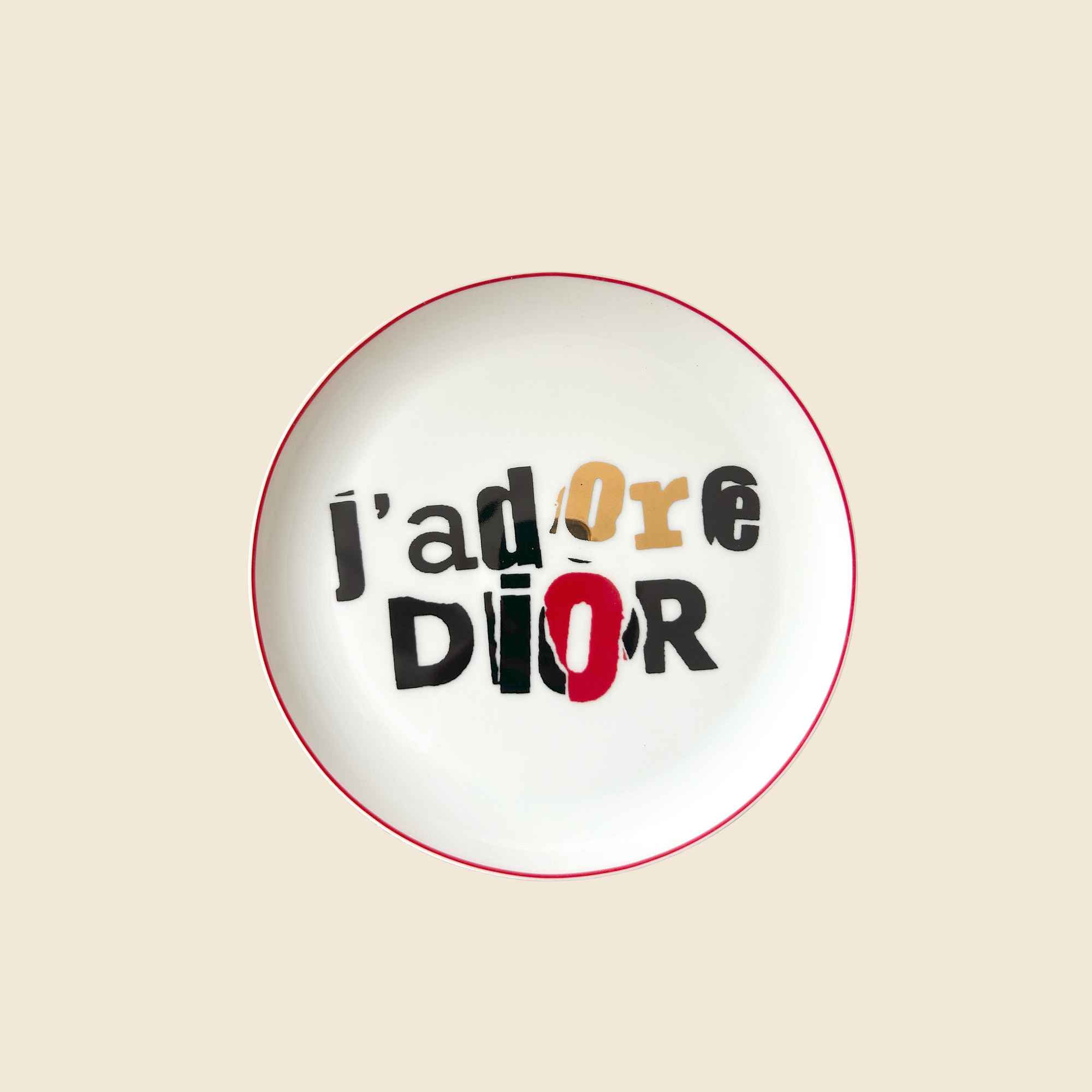 CHRISTIAN D1OR "J'ADORE D1OR" PLATE SET