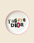 CHRISTIAN D1OR "J'ADORE D1OR" PLATE SET