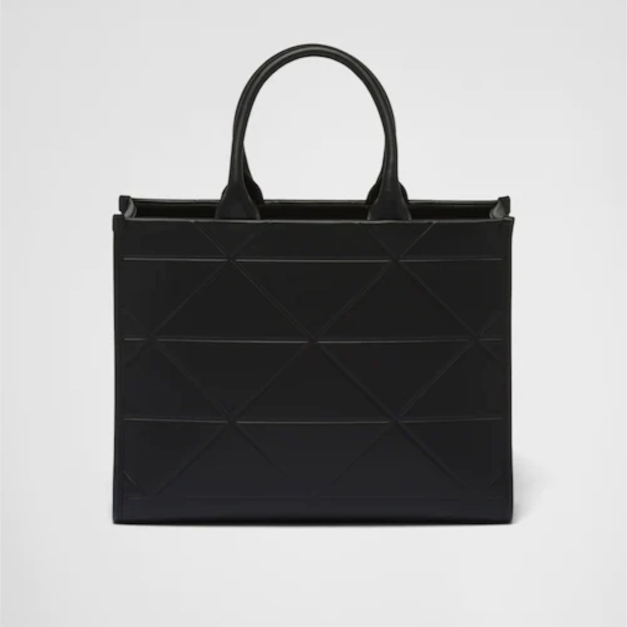 Medium leather PRD Symbole bag with topstitching