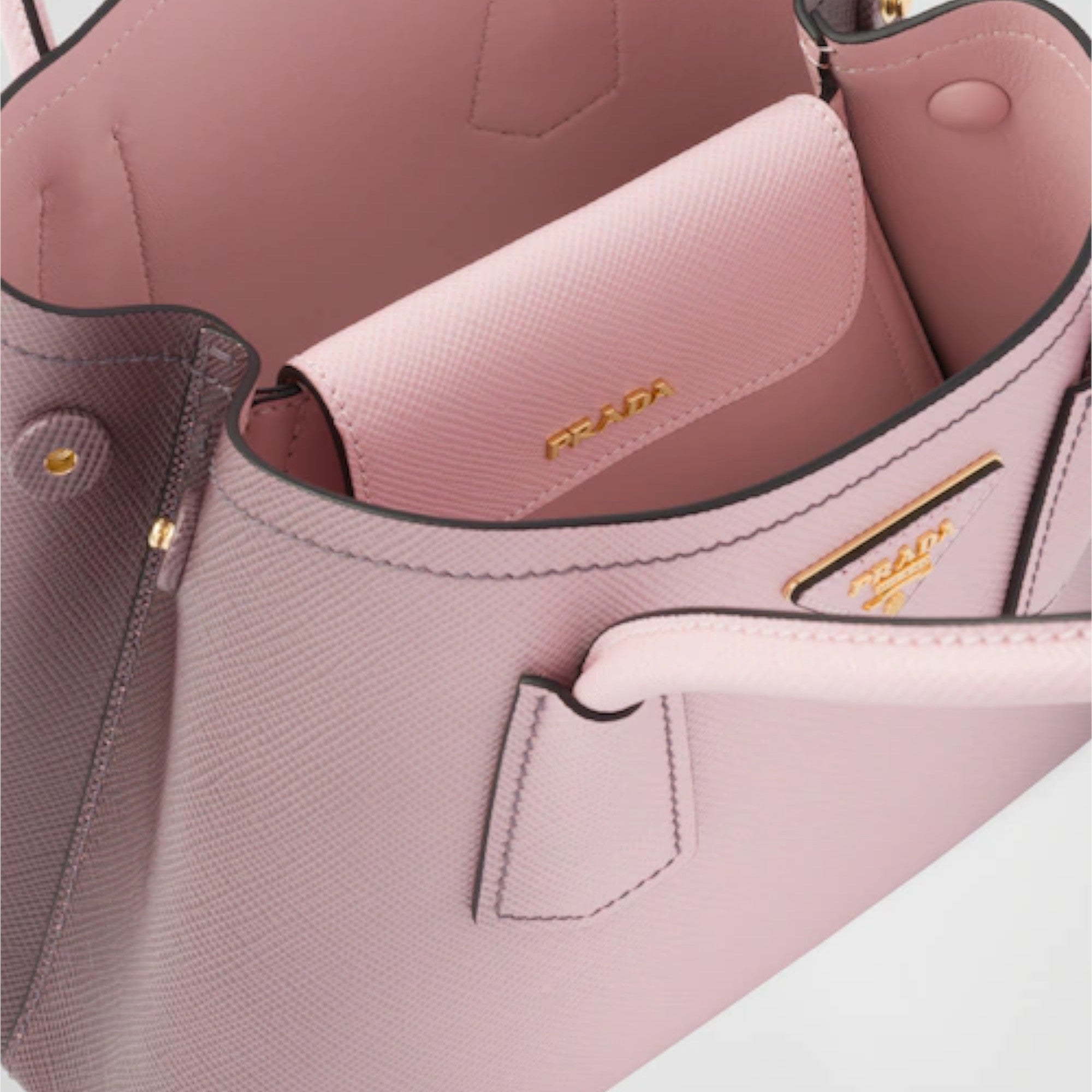 PRD Double Saffiano leather mini-bag