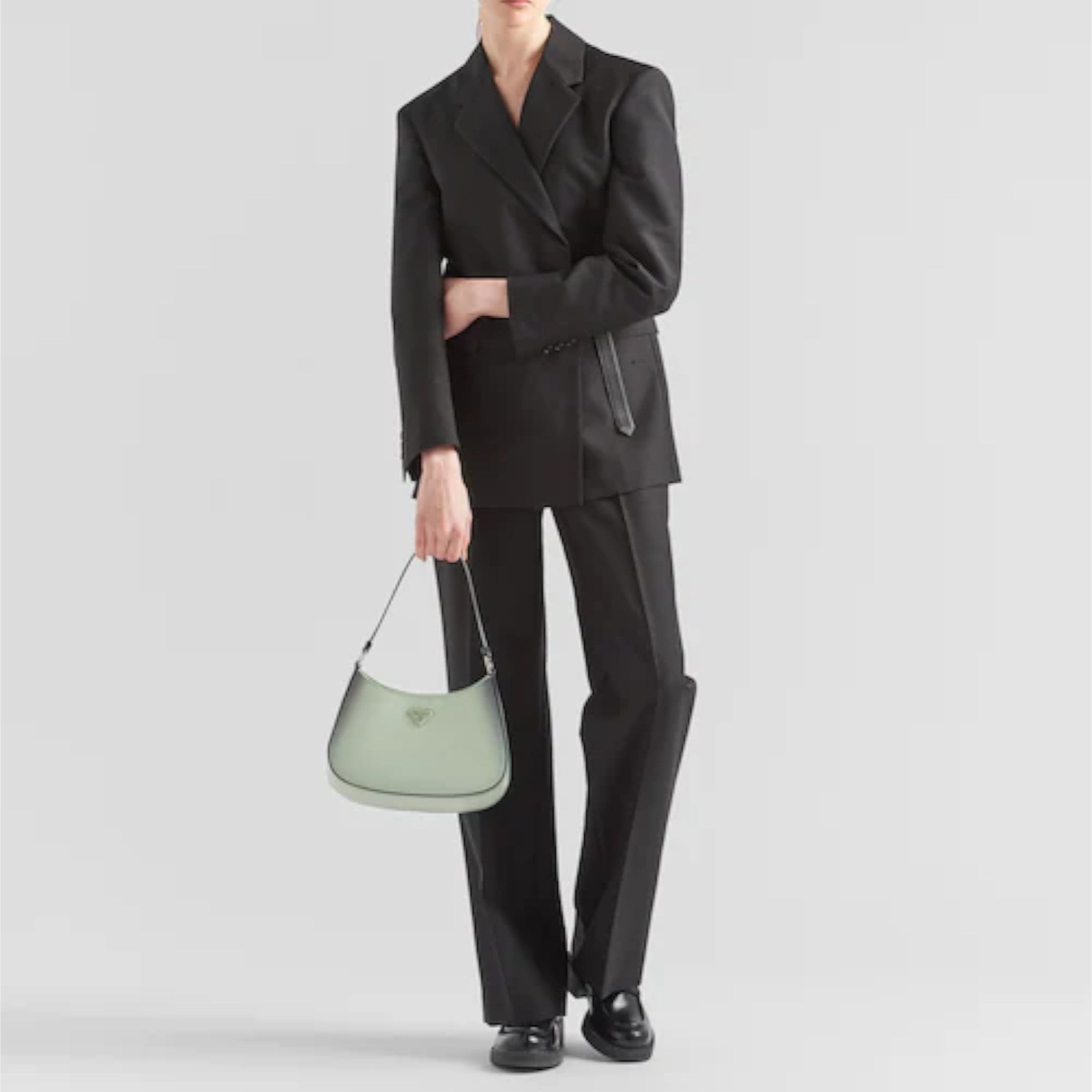 PRD Cleo brushed leather shoulder bag