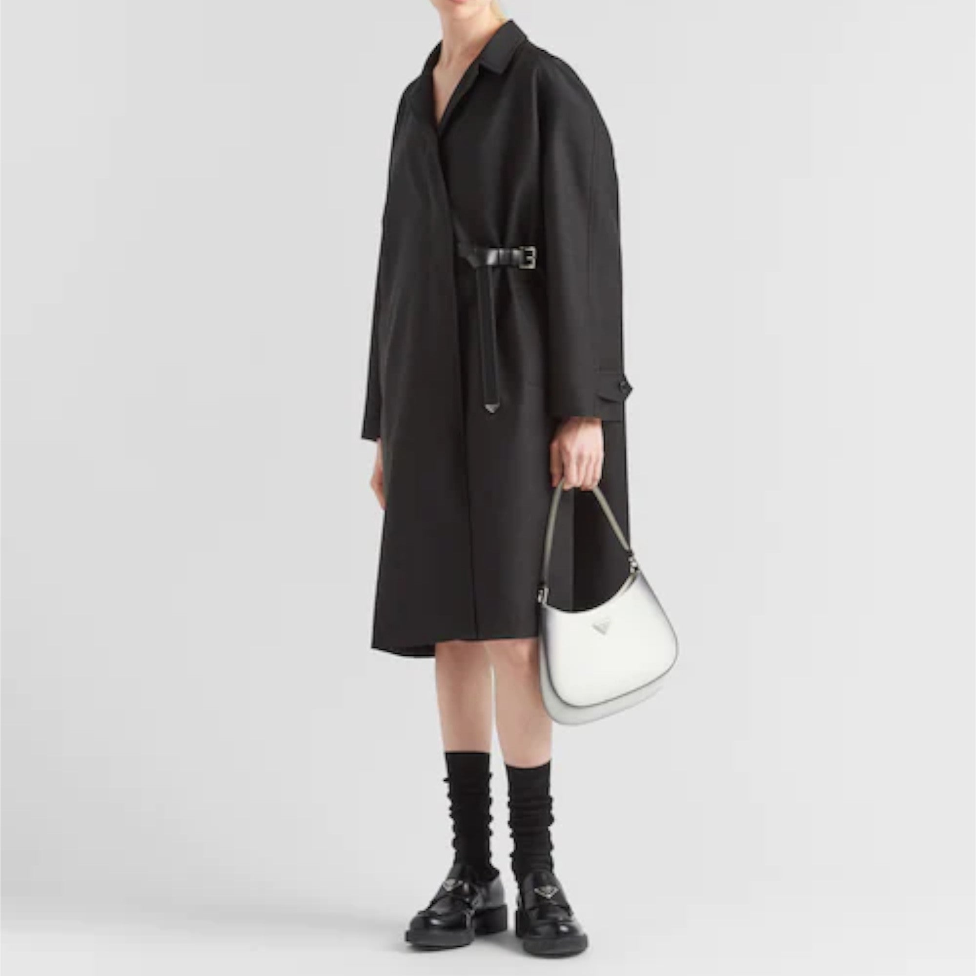 PRD Cleo brushed leather shoulder bag