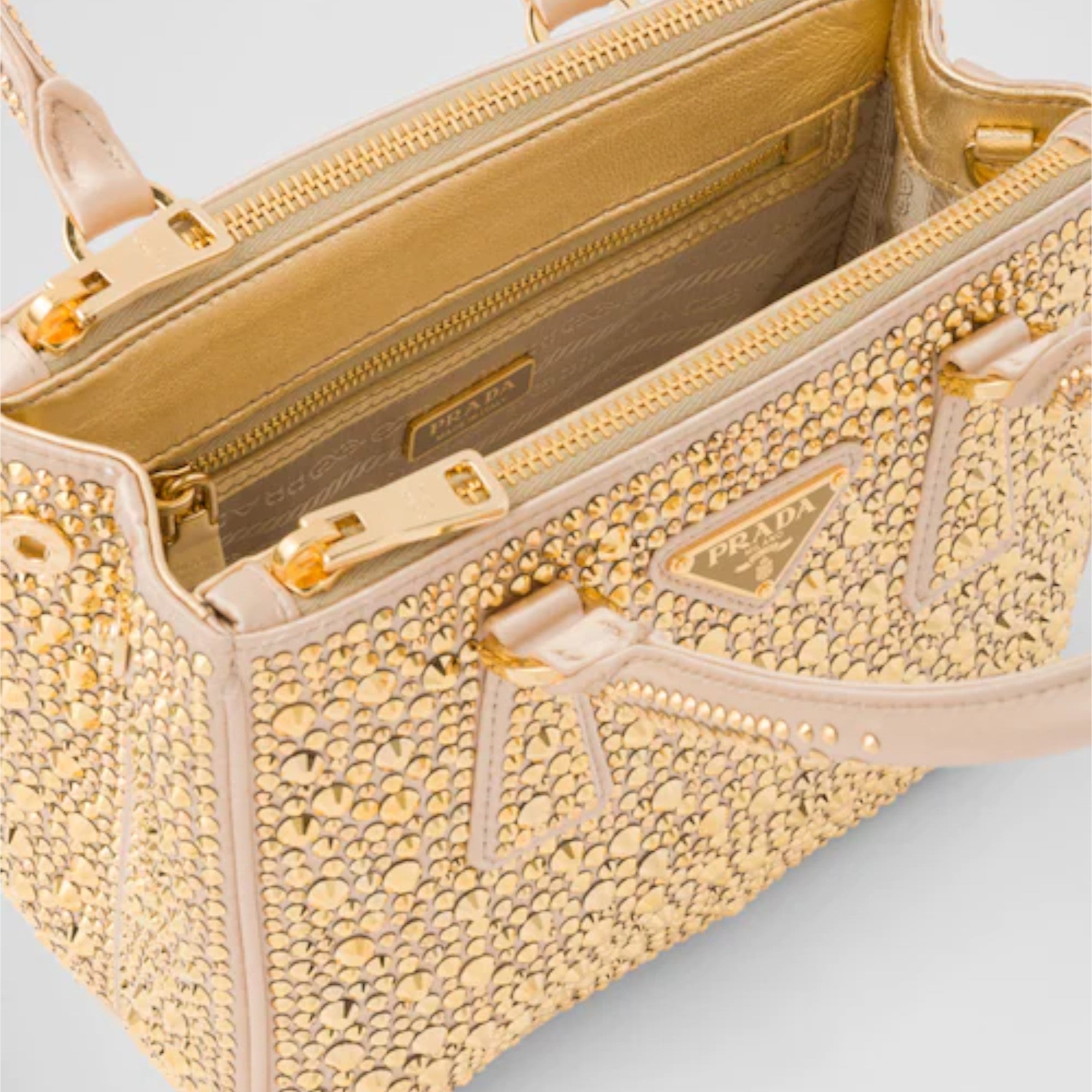 PRD Galleria satin mini-bag with crystals