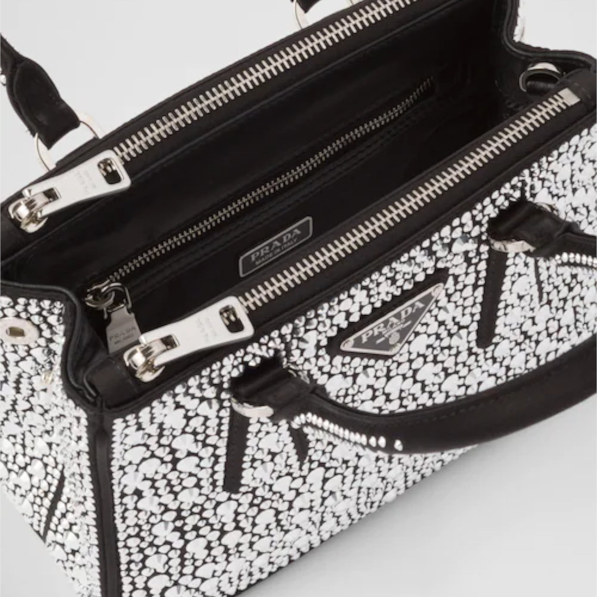 PRD Galleria satin mini-bag with crystals
