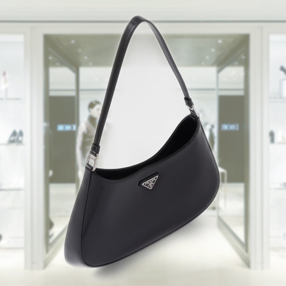 PRD Cleo brushed leather shoulder bag