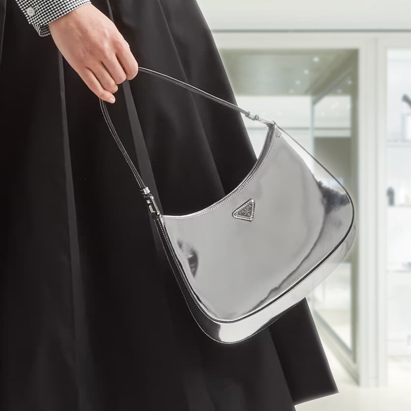 PRD Cleo brushed leather shoulder bag