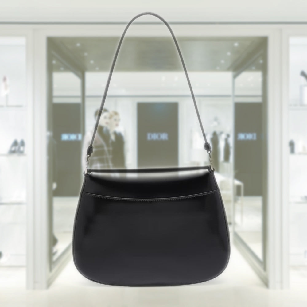 PRD Cleo brushed leather shoulder bag with flap