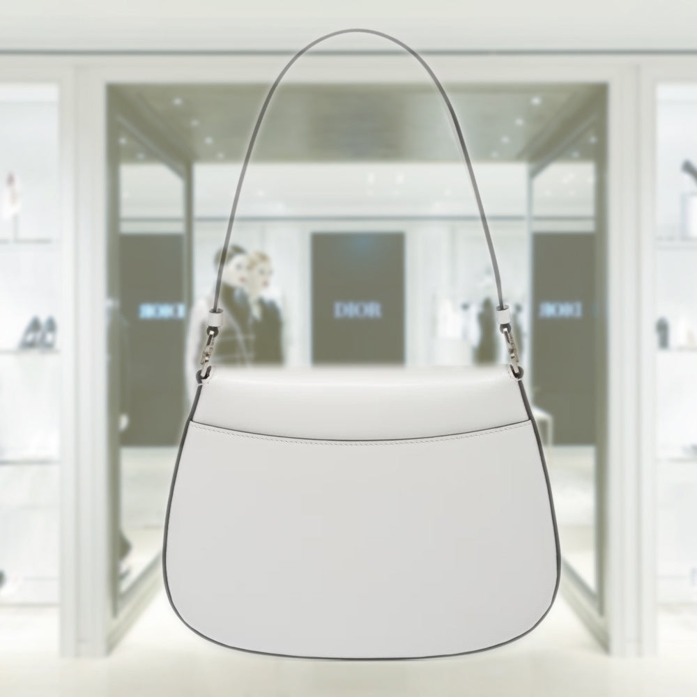 PRD Cleo brushed leather shoulder bag with flap
