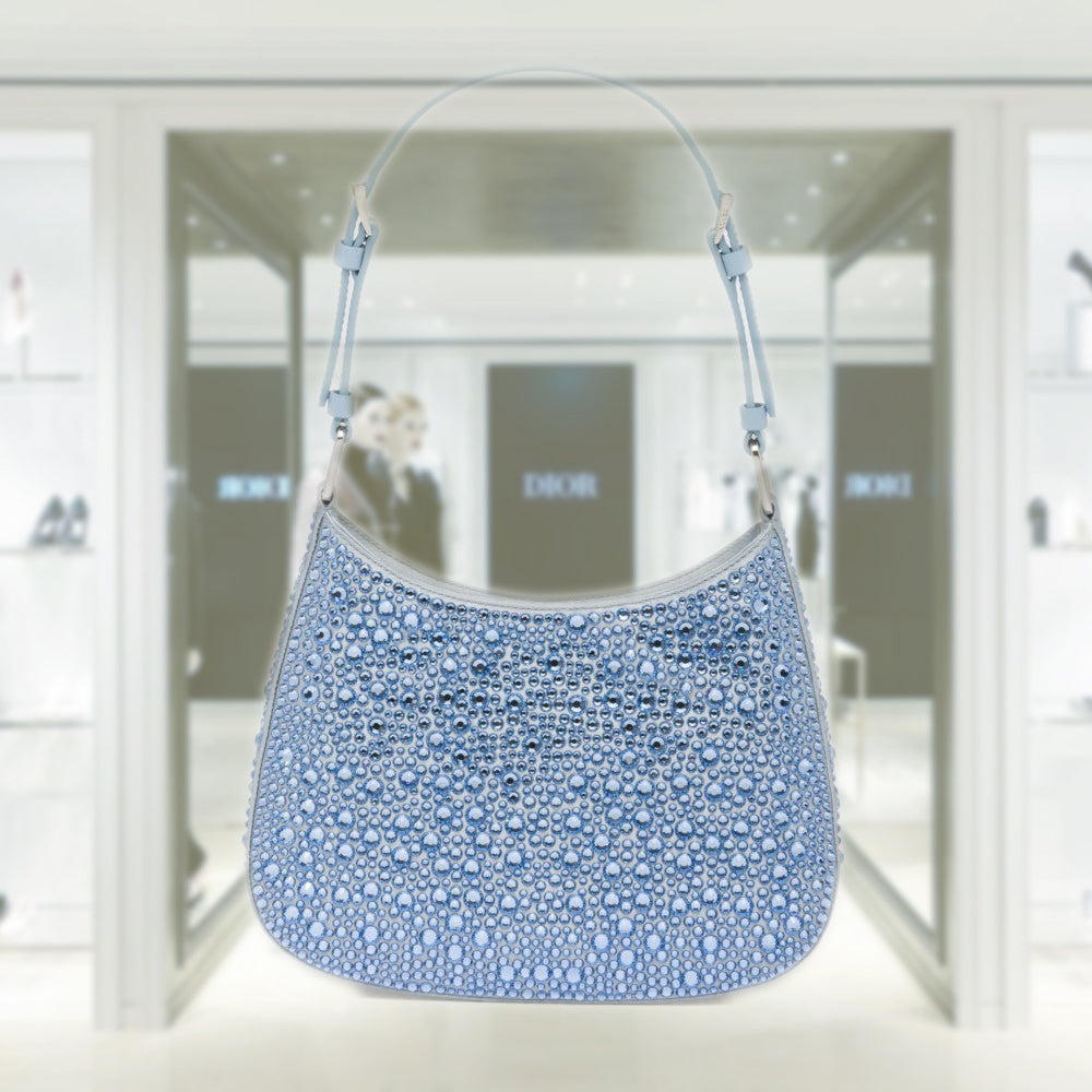 PRD Cleo satin bag with crystals