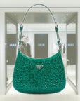 PRD Cleo satin bag with crystals