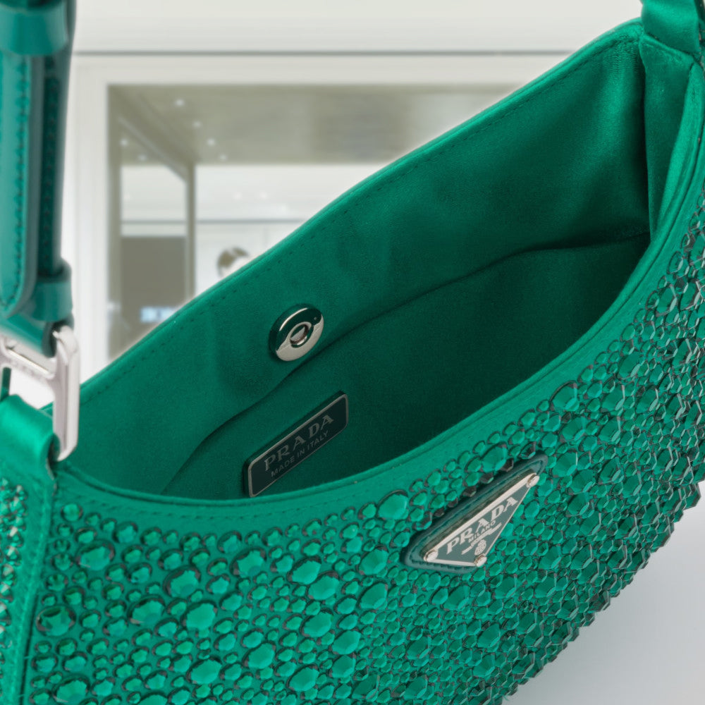 PRD Cleo satin bag with crystals
