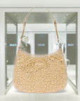 PRD Cleo satin bag with crystals