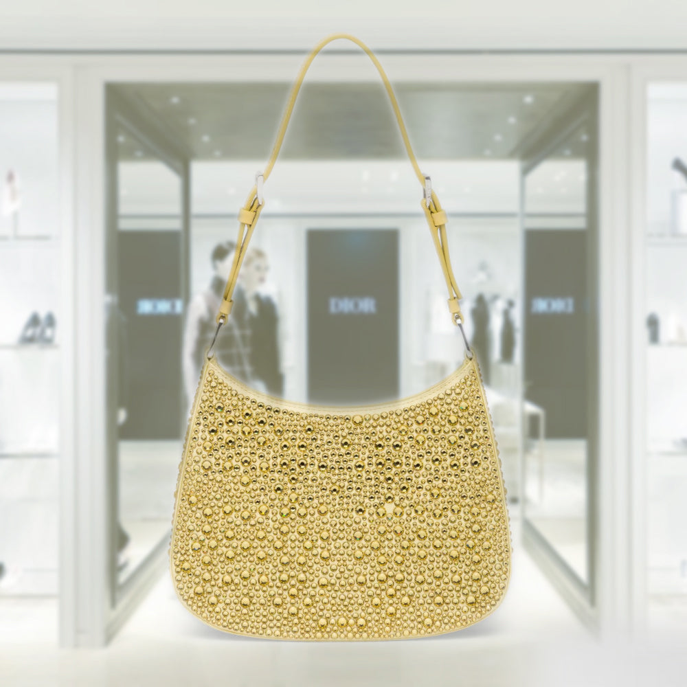 PRD Cleo satin bag with crystals