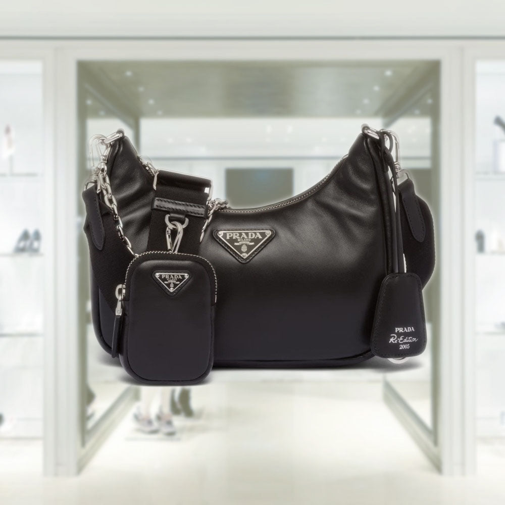 Padded nappa-leather PRD Re-Edition 2005 shoulder bag