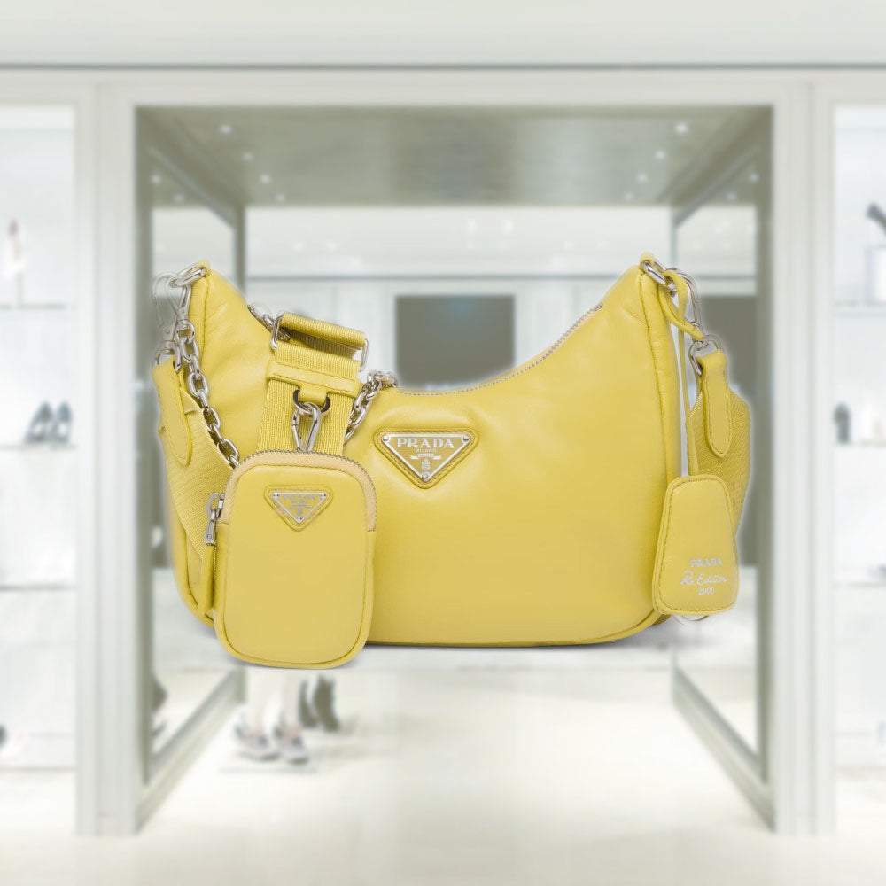 Padded nappa-leather PRD Re-Edition 2005 shoulder bag