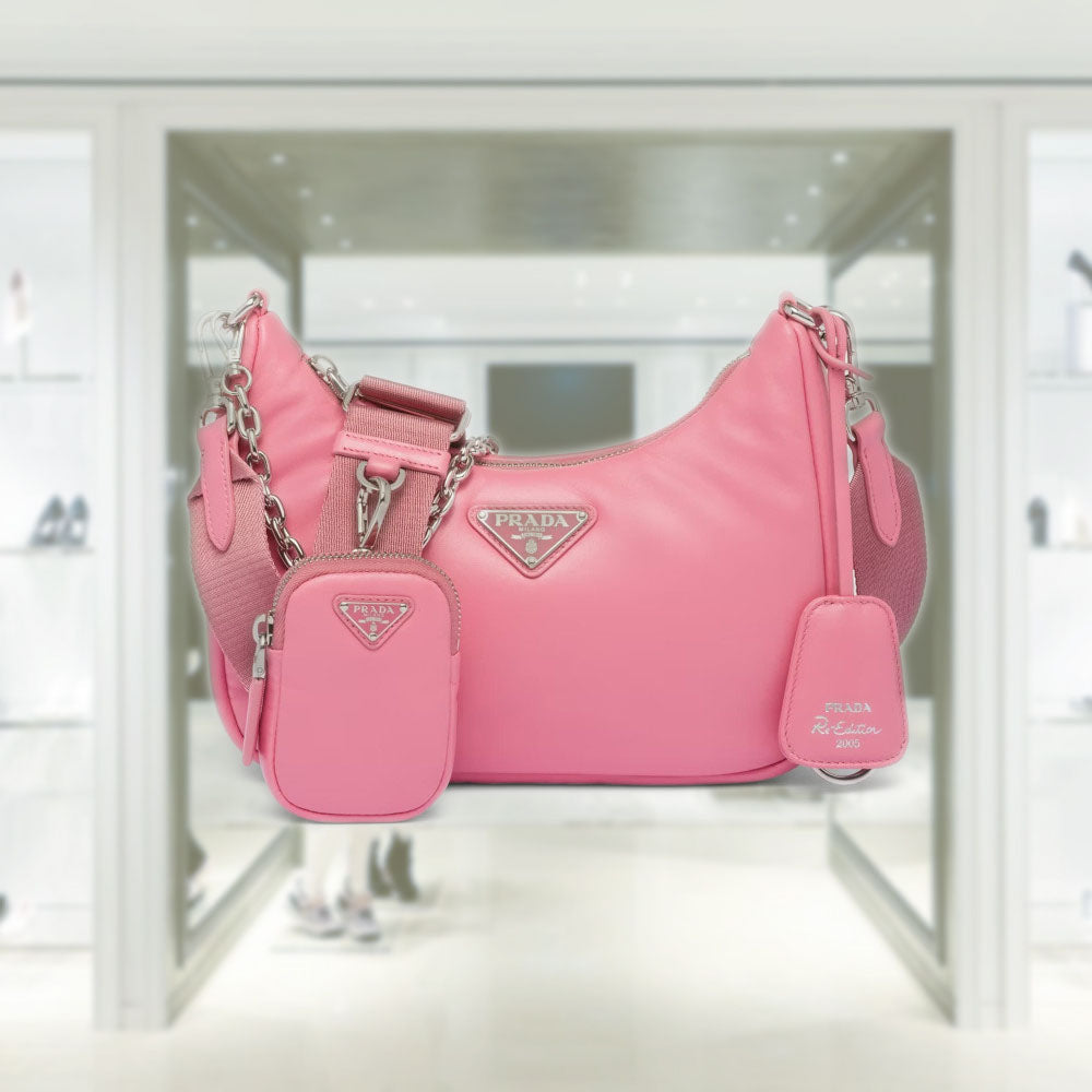 Padded nappa-leather PRD Re-Edition 2005 shoulder bag
