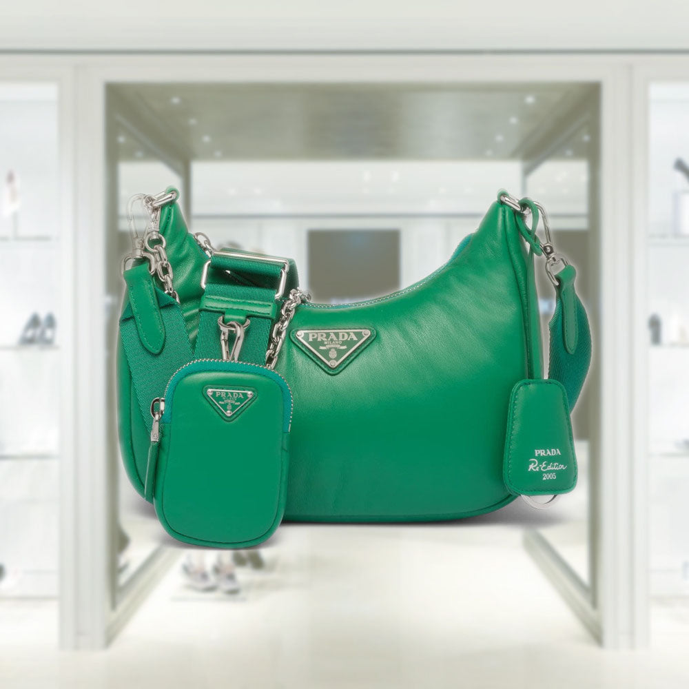 Padded nappa-leather PRD Re-Edition 2005 shoulder bag