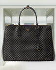Extra-large PRD Galleria studded leather bag