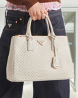 Large PRD Galleria studded leather bag
