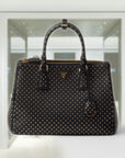 Large PRD Galleria studded leather bag