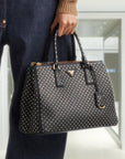 Large PRD Galleria studded leather bag