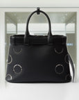 PRD Buckle medium leather bag with appliqués